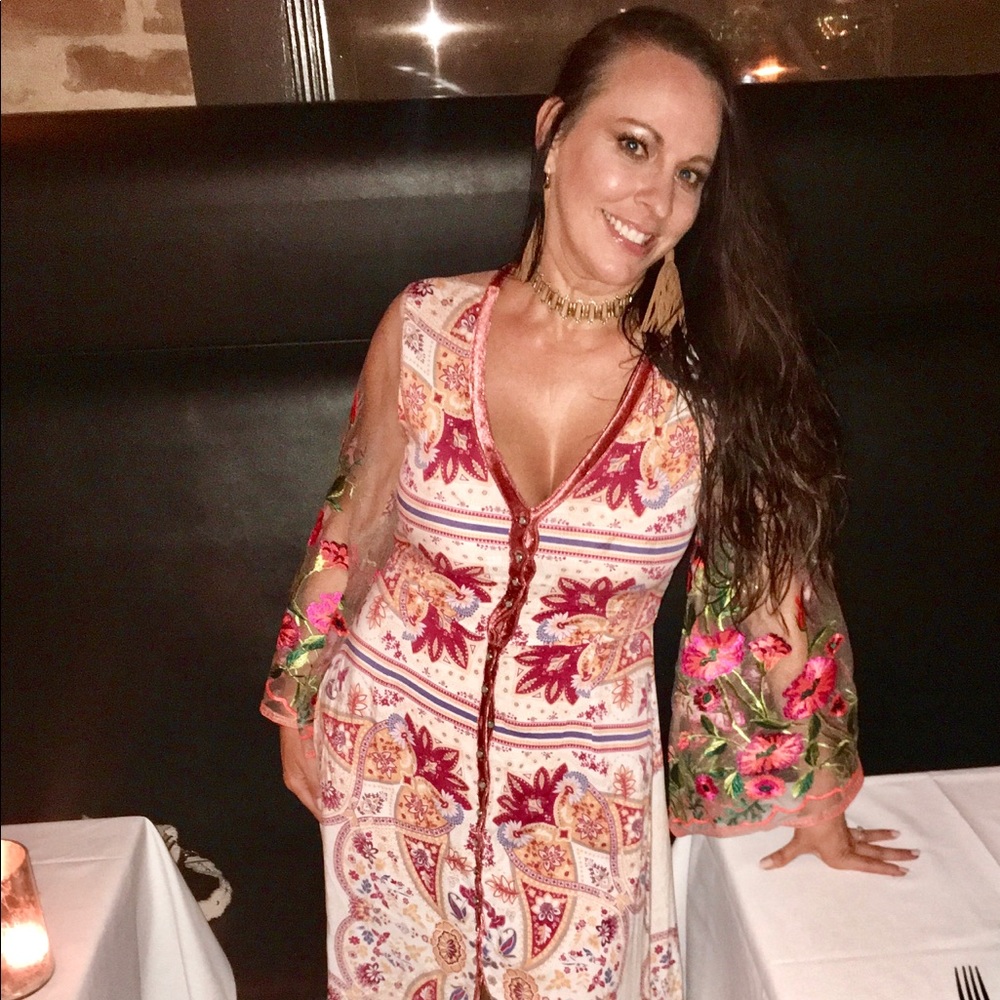 Gorgeous hand stitched embroidered dress!